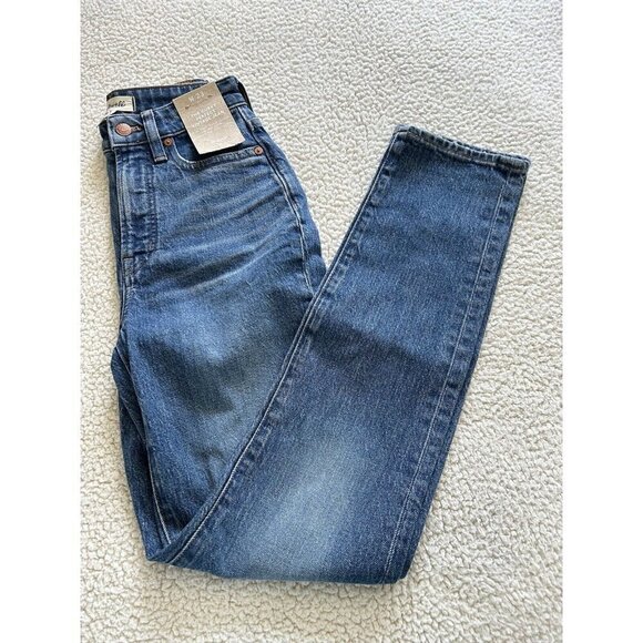 MADEWELL The Curvy Perfect Vintage Jean Blue Decatur Wash Tapered Leg Size 23 - Picture 4 of 11